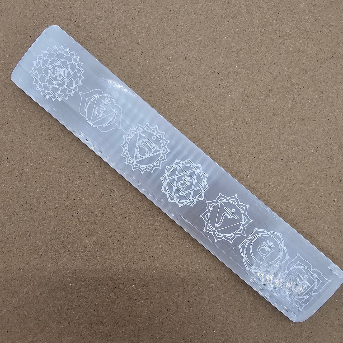 Selenite Charging Plate with Chakra