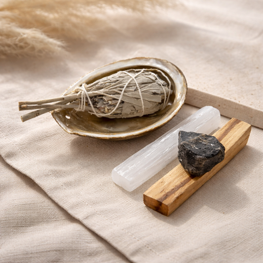 Black Tourmaline Smudge Set