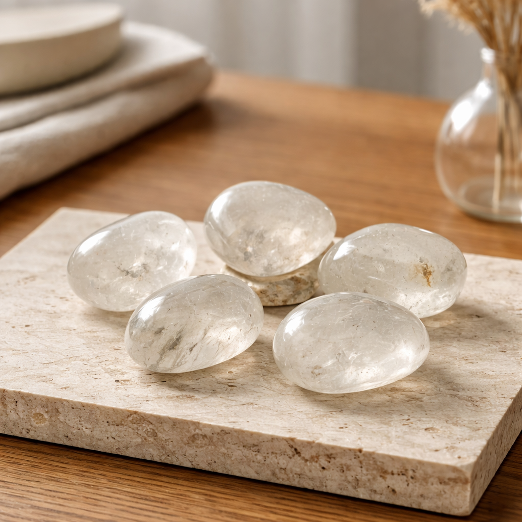 Clear Quartz Tumbled Stones