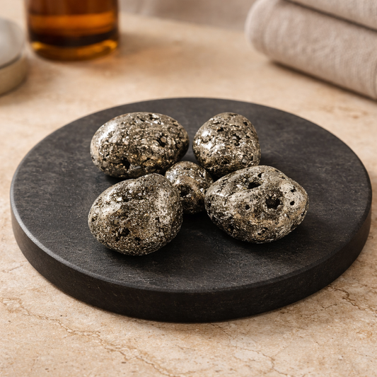 Pyrite Tumbled Stones